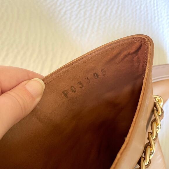 ALOHAS Brown Leather Lug Chunky Sole Pier Tall Boots Chain sz 39 Anthropologie - Picture 15 of 16